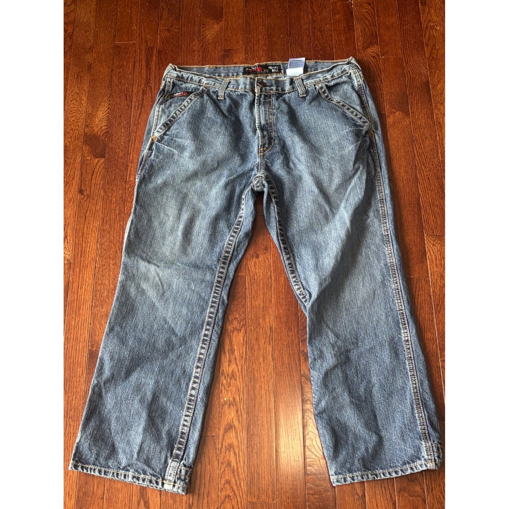 Ariat FR M4 Relaxed Boot Cut Jeans  38x30 Flame Resistant Blue Denim Workwear